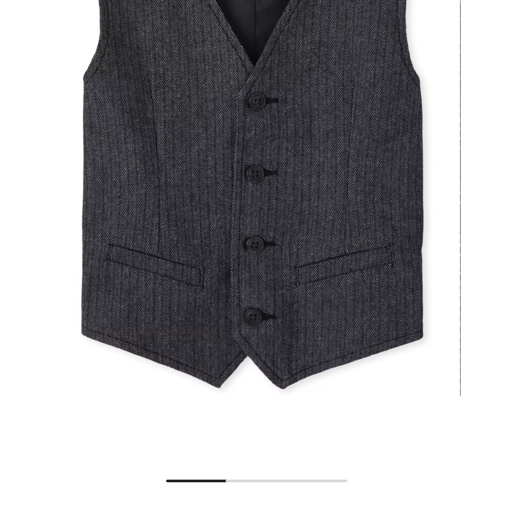 Gray Button-Up Vest 5/6 - Picture 3 of 7